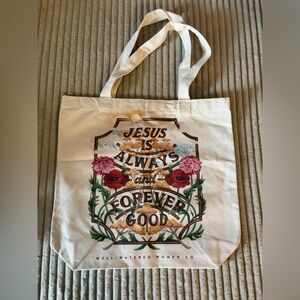 Floral Graphic Tote Bag